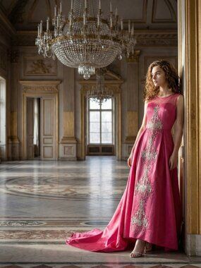 👑🏰Work of art Designer Couture Evening Wedding Cocktail Runway Prom Gown Dress